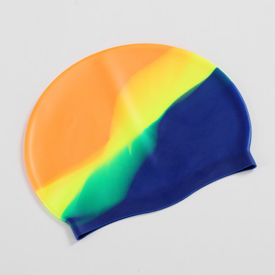 Candy Color Silicone σκουφάκι κολύμβησης ενηλίκων Ανδρικά γυναικεία ελαστικά μαλακά άνετα καπέλα κολύμβησης Προστασία αυτιών Αξεσουάρ κολύμβησης