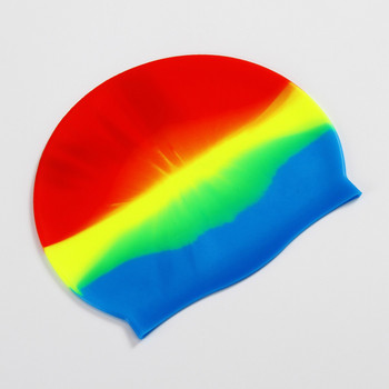 Candy Color Silicone σκουφάκι κολύμβησης ενηλίκων Ανδρικά γυναικεία ελαστικά μαλακά άνετα καπέλα κολύμβησης Προστασία αυτιών Αξεσουάρ κολύμβησης