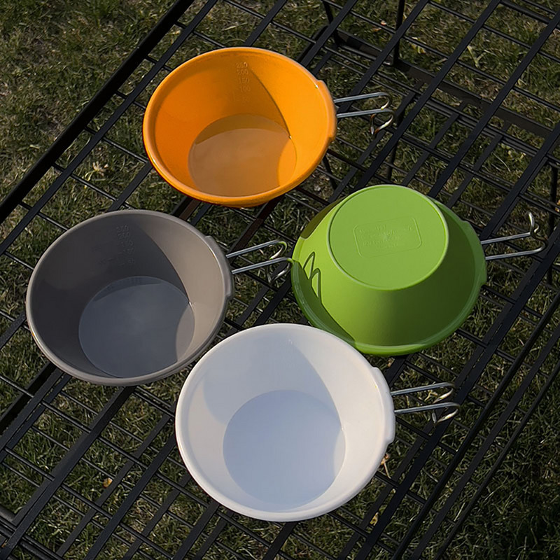 Μίνι κατσαρόλα για πικνίκ με πτυσσόμενη λαβή Shera μπολ με στοιβαζόμενο πλαστικό PBT κατά της πτώσης κατά του εγκαυμάτων Μαγειρικά σκεύη για εξωτερικό χώρο στο σπίτι