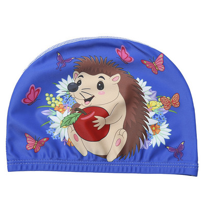 Animacinių filmų gyvūnų plaukimo kepuraitė vaikams Elastinis audinys Mielas vaikams Apsaugo ausis Baseinas Skrybėlė berniukams Mergaitėms Audiniai plaukimo priedai