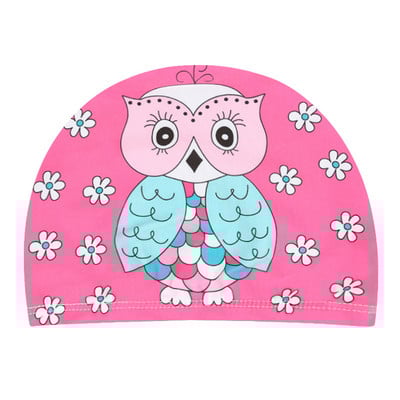 Animacinių filmų gyvūnų plaukimo kepuraitė vaikams Elastinis audinys Mielas vaikams Apsaugo ausis Baseinas Skrybėlė berniukams Mergaitėms Audiniai plaukimo priedai