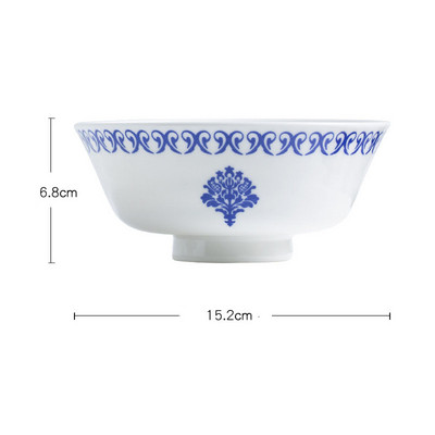 Kūrybinė keraminė lėkštė mėlynai balti porcelianiniai viešbučio vakarienės rinkiniai Lėkštės ir indai Europietiškas namų svetainė Vaisių salotų patiekalas
