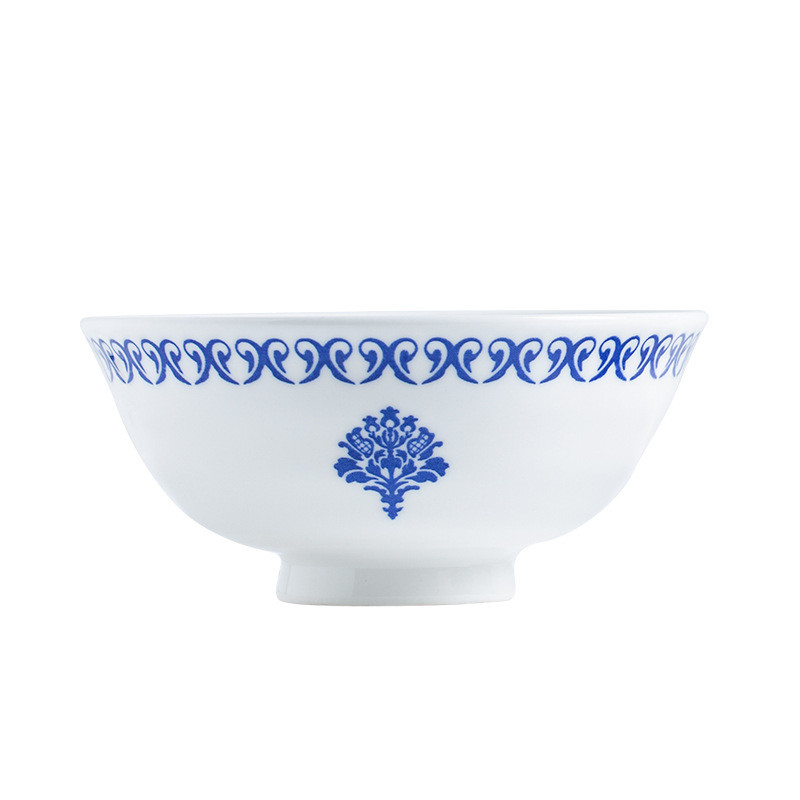 Kūrybinė keraminė lėkštė mėlynai balti porcelianiniai viešbučio vakarienės rinkiniai Lėkštės ir indai Europietiškas namų svetainė Vaisių salotų patiekalas