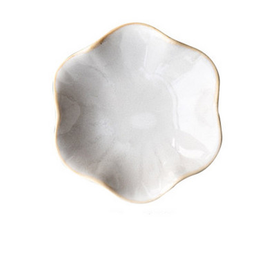 FANCITY Japoniškų garstyčių prieskonių indų krosnis, pasukta lotoso keramika, maži kopūstai drugeliai, buitinė karšto puodo mirkymo acto indas