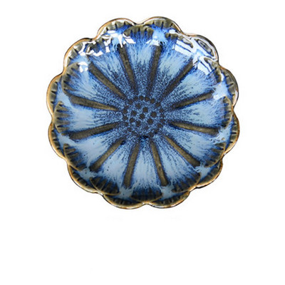 FANCITY Japoniškų garstyčių prieskonių indų krosnis, pasukta lotoso keramika, maži kopūstai drugeliai, buitinė karšto puodo mirkymo acto indas