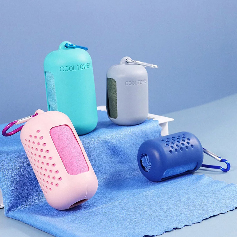 Kiiresti kuivav mikrokiust rätik spordijooks õues matkarätik kaasaskantav spordisaali rätik Jooga rannareisi silikoonkott