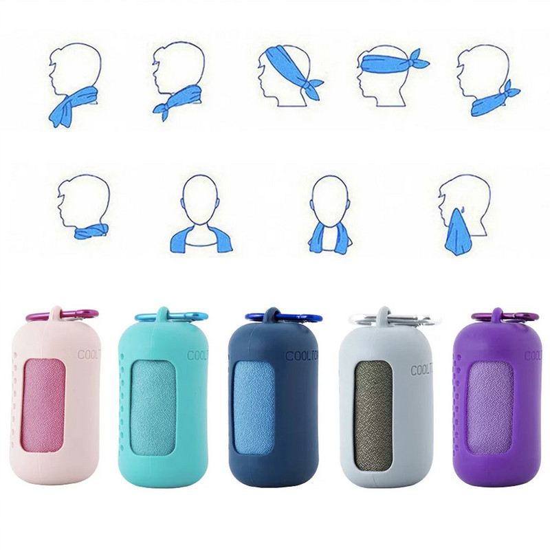 Kiiresti kuivav mikrokiust rätik spordijooks õues matkarätik kaasaskantav spordisaali rätik Jooga rannareisi silikoonkott