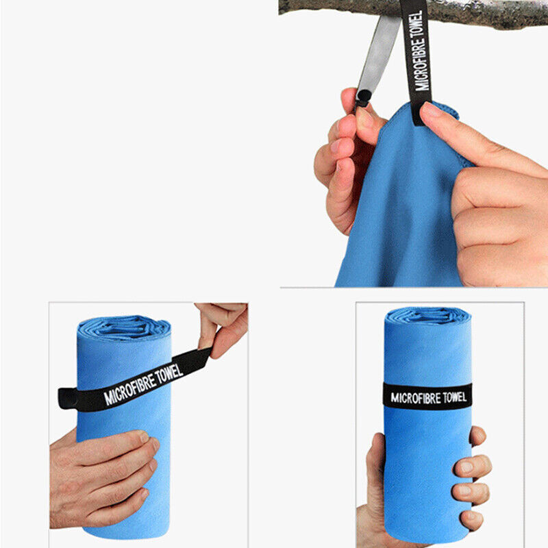 Mikropluošto sportinis rankšluostis, greitai išdžiūsta, nešiojamas itin lengvas sugeriantis rankšluostis, skirtas kelionėms plaukimui stovyklauti paplūdimio treniruoklių salėje, joga