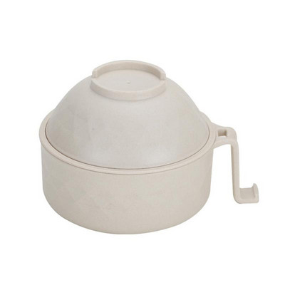 Mikrobangų krosnelės ramen viryklės ramen dubens rinkinys Kūrybiškas greitai paruošiamų makaronų dubens iš bambuko pluošto nusausintos sriubos stalo reikmenų rinkinys mergaitėms