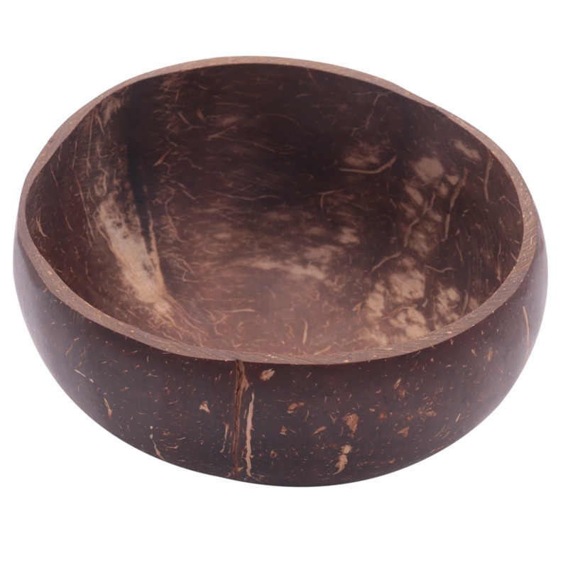 Kókuszos tálak és fa kanálvilla készlet, vegán bio saláta turmix Buddha Acai tál konyhához, étkezéshez és dekorációhoz