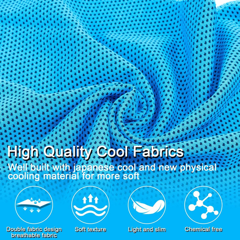 10 pakelių vėsinantis rankšluostis treniruočių rankšluostis ledinis rankšluostis kaklui, mikropluošto rankšluostis Minkštas, kvėpuojantis šaltas rankšluostis, skirtas sportinei jogos salėje lauke