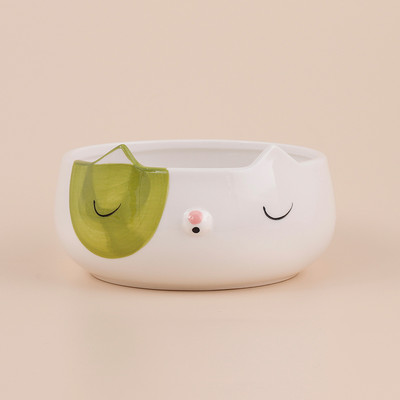 Creative Underglaze keraamiline käsitsi maalitud rebane kassi koerakausid armas loomakauss salati jaoks puuvilja-nuudli riisisupp lastele lauanõud