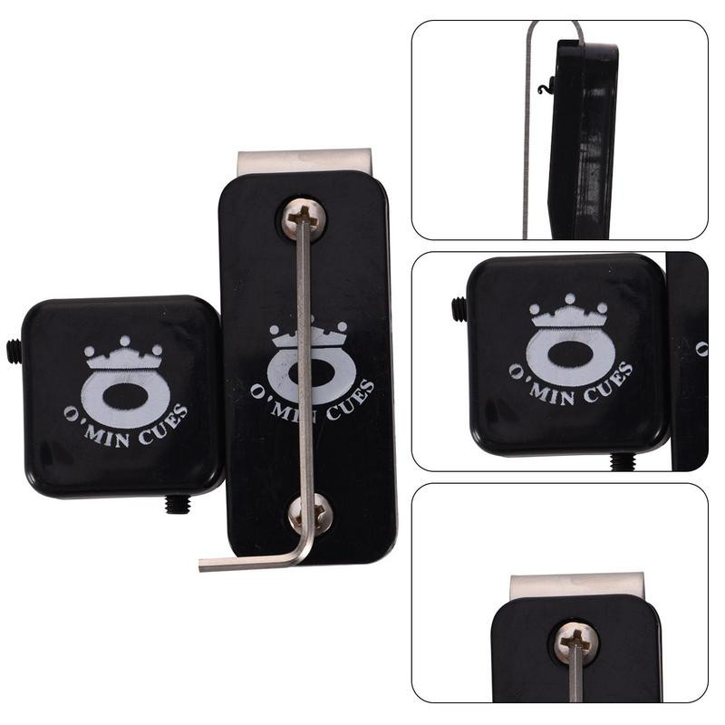 Magnetinis snukerio biliardas biliardo stalo plastikinis kreidos laikiklis su diržo segtuku Snukerio kreidos dėklai su stipriu magnetu