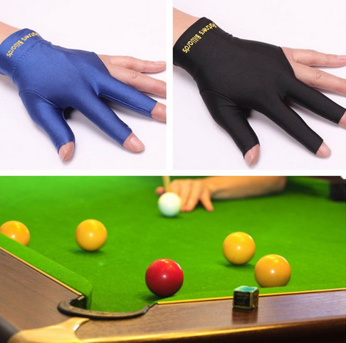 Snuuker, piljard, kolme sõrmega kindad, vasak käsi, avatud, kolm sõrme, piljard, piljard, sporditarvikud