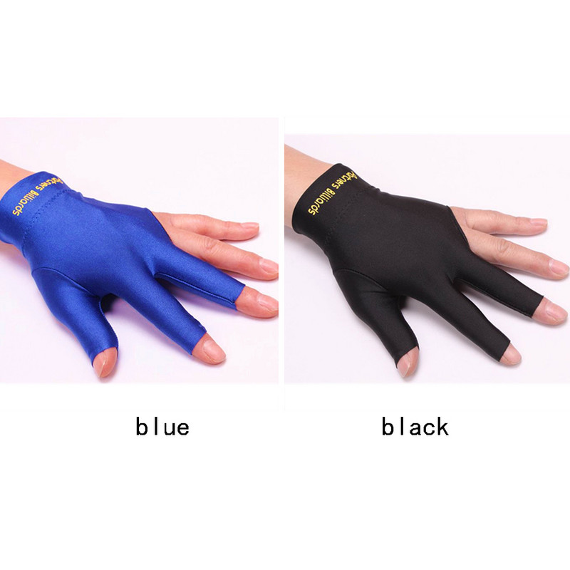 Snuuker, piljard, kolme sõrmega kindad, vasak käsi, avatud, kolm sõrme, piljard, piljard, sporditarvikud