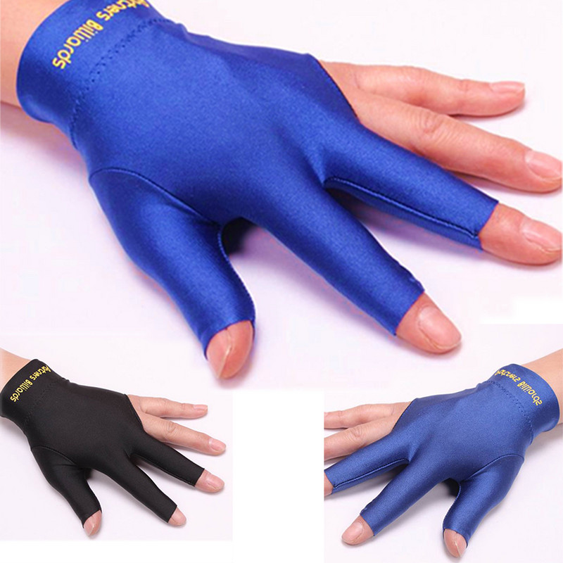 Snuuker, piljard, kolme sõrmega kindad, vasak käsi, avatud, kolm sõrme, piljard, piljard, sporditarvikud