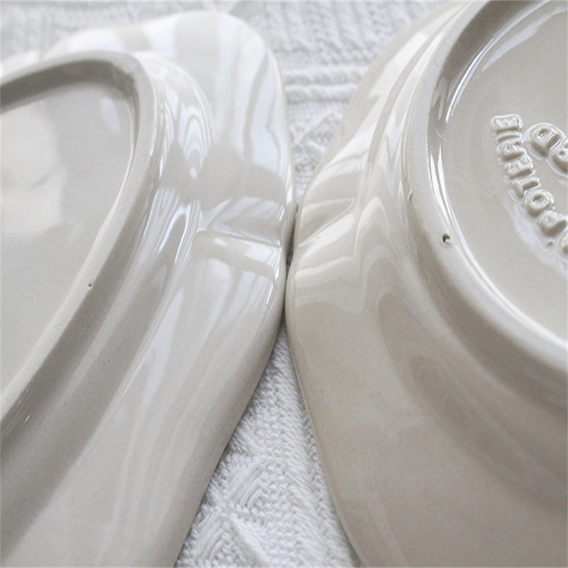 Μπριζόλα Κεραμικός δίσκος Egetable Plate Swallow Plate Πιάτο γλυκού Γιαπωνέζικου στυλ Ζωγραφισμένο στο χέρι Relief Plate Retro Household