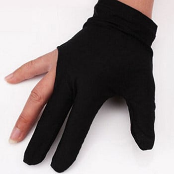 Ζεστό! Billiards Three Finger Gloves Anti Snooker Billiard Cue Glove Pool Αριστερό χέρι Υψηλής ελαστικότητας για αξεσουάρ Unisex