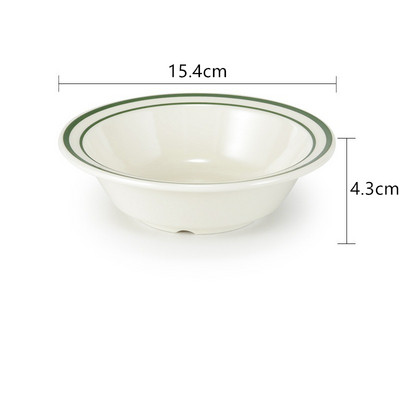 Honkongo stiliaus melamino desertinis dubuo sutirštintas plastikinis dubuo su cukrumi Įvairių dydžių kūrybingi ryžių dubenys rameno dubenys Virtuvės stalo įrankiai Įrankiai
