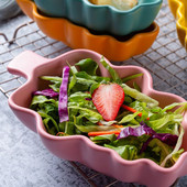 Étkező tányér Észak-Európa Kerámia Sütés Karácsonyfa Gyümölcssaláta Háztartás Gyerekek Szép Konyha Otthon Környezetbarát