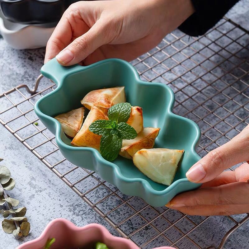 Étkező tányér Észak-Európa Kerámia Sütés Karácsonyfa Gyümölcssaláta Háztartás Gyerekek Szép Konyha Otthon Környezetbarát