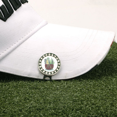 Magnetiline golfipalli marker Mütsiklamber Golfi panemine Treeningpalli asendimärk Silt Aksessuaarid Mütsiklambrid Eemaldatav magnetvarustus