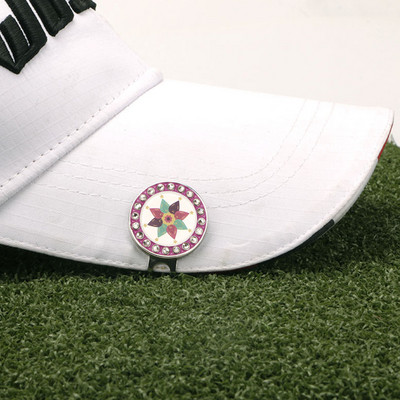 Magnetiline golfipalli marker Mütsiklamber Golfi panemine Treeningpalli asendimärk Silt Aksessuaarid Mütsiklambrid Eemaldatav magnetvarustus