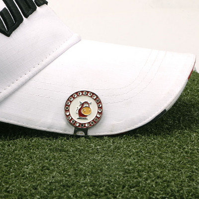 Magnetiline golfipalli marker Mütsiklamber Golfi panemine Treeningpalli asendimärk Silt Aksessuaarid Mütsiklambrid Eemaldatav magnetvarustus