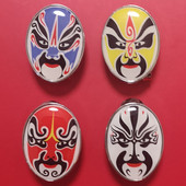 Face Makeup golfipalli marker magnetkorgi klambritega Hiina näomeik ooperites Facebooki golfipalli märk golfimängijale kingitus 1tk