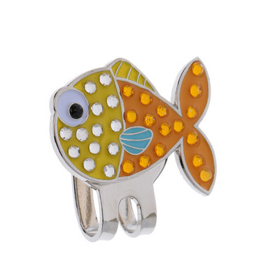 Lydinio golfo kepurė / kepuraitė / skydelio segtukas su magnetiniu golfo kamuoliukų žymekliu Golfo priedai Juokinga dovana golfo žaidėjui