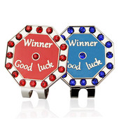 1τμχ Μαρκαδόρος μπάλας του γκολφ με κλιπ καπέλου γκολφ, Κλιπ καπέλου γείσο γκολφ Χονδρική