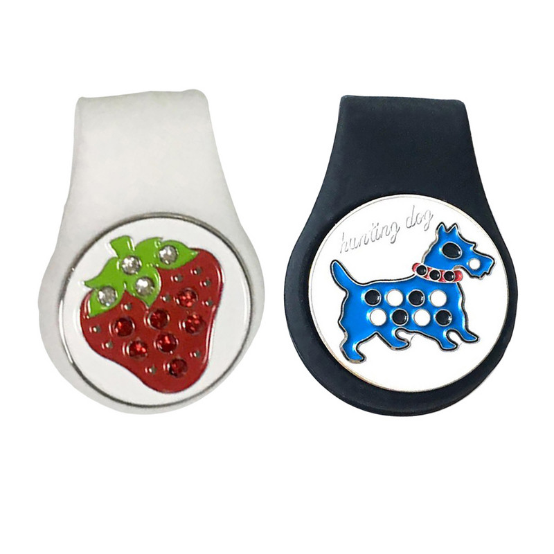 Silikoonist golfimütsi klamber koos särava armsa pallimarkeriga Suurepärane kingitus