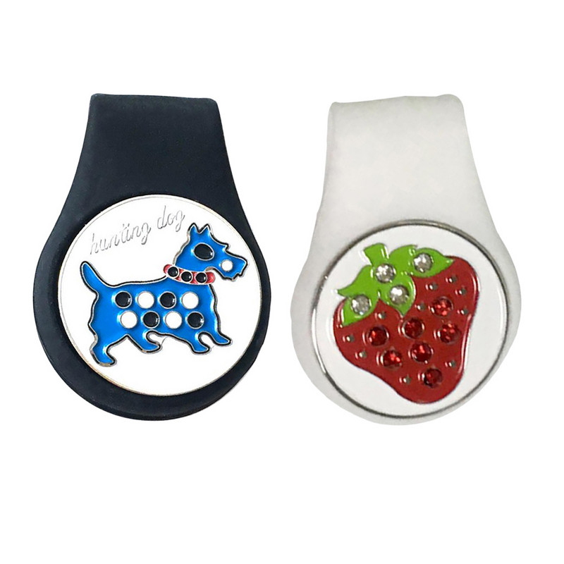 Silikoonist golfimütsi klamber koos särava armsa pallimarkeriga Suurepärane kingitus