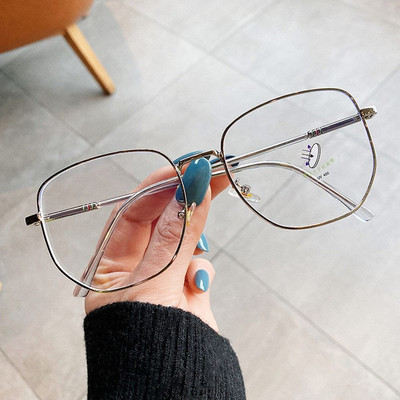 Anti-Blue Light Akiniai Moteriški Vyriški Dideli optiniai rėmeliai Akių apsauga Itin lengvi akiniai Biuro kompiuterio akiniai