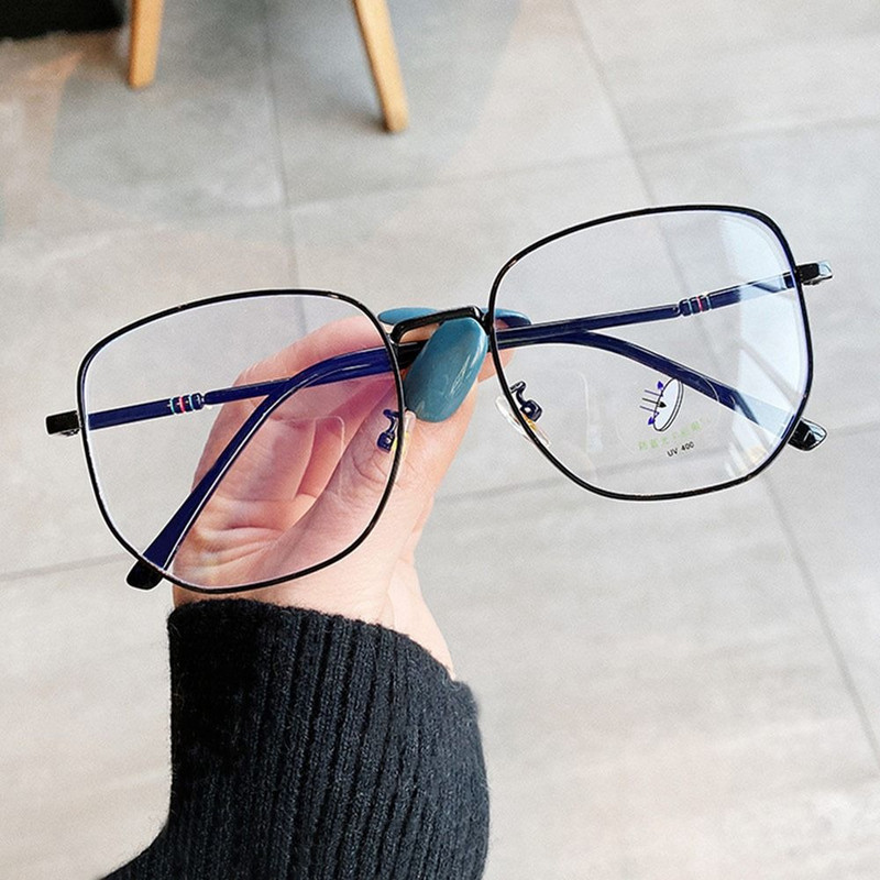 Anti-Blue Light Akiniai Moteriški Vyriški Dideli optiniai rėmeliai Akių apsauga Itin lengvi akiniai Biuro kompiuterio akiniai