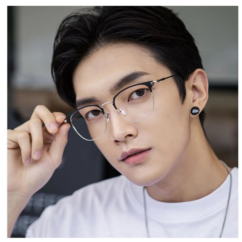 Must Kulmuraam Anti-sinine Hele prillid Ülikerged Mehed Naiste Tavaprillid Mood Äri Arvuti Sinised Blokeerivad Prillid