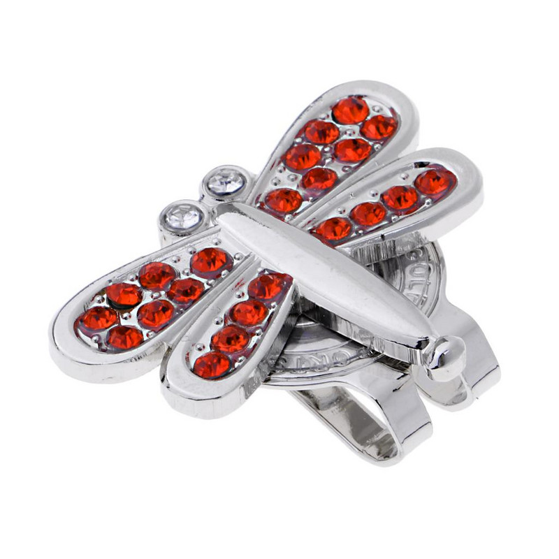 Golfo kepurė Hat Visor Clip Marker Golfer Gift Dragonfly