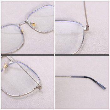 Прости модни квадратни прозрачни компютърни очила Жени Мъжки очила против синя светлина, блокиращи колежани Студентски очила за късогледство