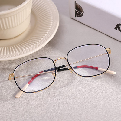 Paprasti mados kvadratiniai skaidrūs kompiuteriniai akiniai, moteriški, vyriški, neryškūs mėlyni akiniai, blokuojantys koledžo studentus, trumparegiai