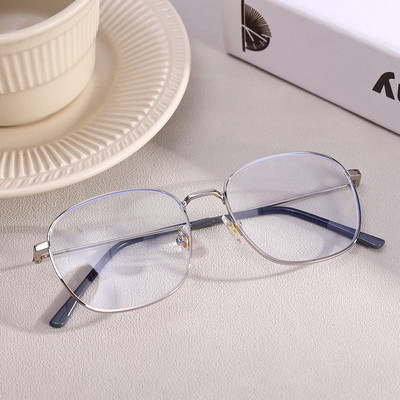 Paprasti mados kvadratiniai skaidrūs kompiuteriniai akiniai, moteriški, vyriški, neryškūs mėlyni akiniai, blokuojantys koledžo studentus, trumparegiai