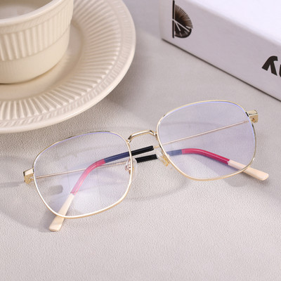 Paprasti mados kvadratiniai skaidrūs kompiuteriniai akiniai, moteriški, vyriški, neryškūs mėlyni akiniai, blokuojantys koledžo studentus, trumparegiai