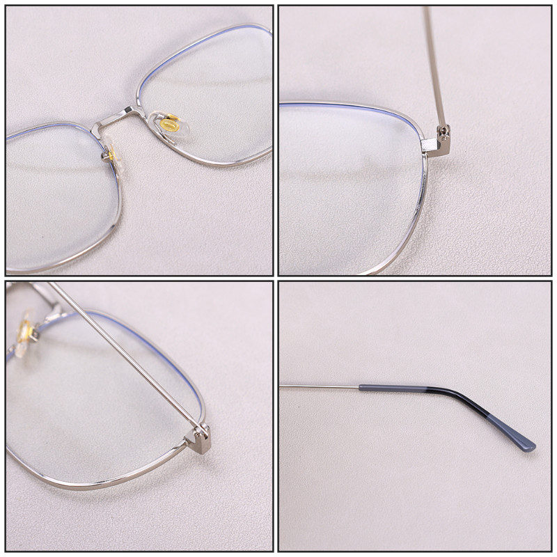 Paprasti mados kvadratiniai skaidrūs kompiuteriniai akiniai, moteriški, vyriški, neryškūs mėlyni akiniai, blokuojantys koledžo studentus, trumparegiai