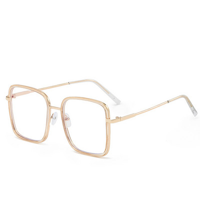 Akiniai nuo nuovargio Moteriški kvadratiniai rėmeliai Kompiuterio akiniai 0 Plokščias veidrodis Mėlynos Šviesos Akiniai Skaidrūs Akiniai Madingi Akiniai очки