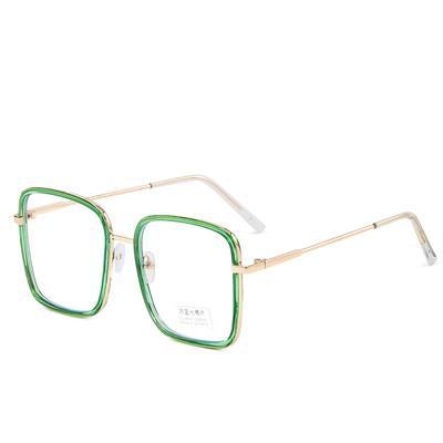 Akiniai nuo nuovargio Moteriški kvadratiniai rėmeliai Kompiuterio akiniai 0 Plokščias veidrodis Mėlynos Šviesos Akiniai Skaidrūs Akiniai Madingi Akiniai очки