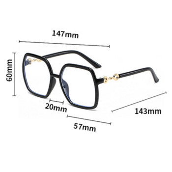 Μόδα υπερμεγέθη τετράγωνα γυαλιά γυαλιά για άντρες 2022 Νέα μπλε ανδρικά γυναικεία γυαλιά που μπλοκάρουν το φως Μοντέρνα γυαλιά για διάβασμα