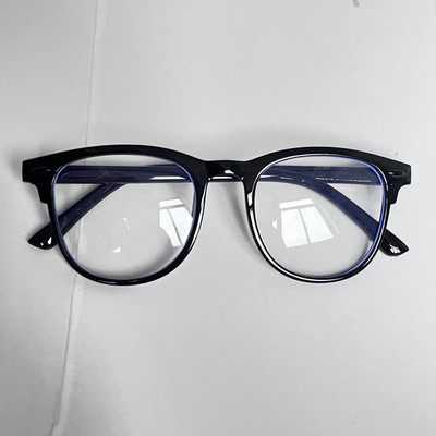 Ženske vintage okrugle retro plave svijetlo velike naočale optički okviri naočala metalne naočale prozirne leće mačje oči naočale