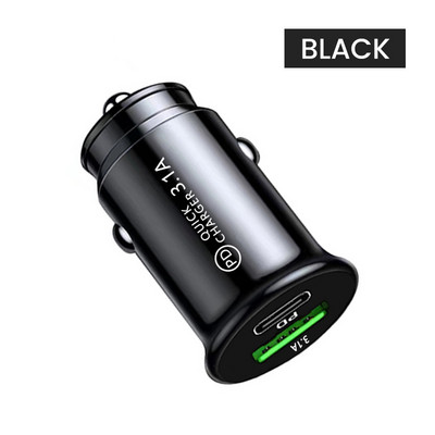 Olaf Type C Car Quick Charger PD Προσαρμογέας τηλεφώνου γρήγορης φόρτισης σε αυτοκίνητο για iPhone 13 12 Xiaomi Samsung Mini USB C Car Charger 3.1A