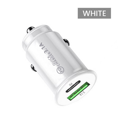 Olaf Type C Car Quick Charger PD Προσαρμογέας τηλεφώνου γρήγορης φόρτισης σε αυτοκίνητο για iPhone 13 12 Xiaomi Samsung Mini USB C Car Charger 3.1A
