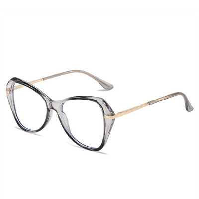 Πλαίσιο πεταλούδας Αντιμπλε ανοιχτό απλό πρόσωπο Επίπεδος καθρέφτης Ευρωπαϊκή και Αμερικανική Προσωπικότητα Cat Eye Large Cross Border γυαλιά