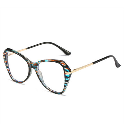 Πλαίσιο πεταλούδας Αντιμπλε ανοιχτό απλό πρόσωπο Επίπεδος καθρέφτης Ευρωπαϊκή και Αμερικανική Προσωπικότητα Cat Eye Large Cross Border γυαλιά